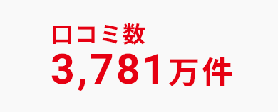 口コミ数 3,781万件